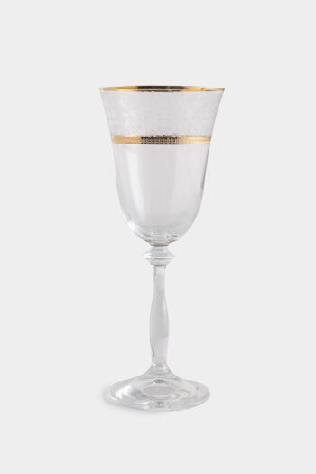 Κρυστάλλινο ποτήρι ρίγα Gold καμπάνα
